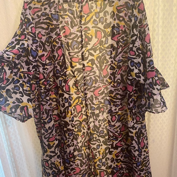 Women’s Gin Soul size 3x cardigan colorful leopard print - Picture 5 of 6